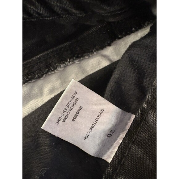 Blue Revival SIAMESE TWIN SHORT IN BLACK & WHITE Color Block Size 26 - Picture 6 of 8